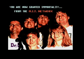 Immortality Level - Secret Area with M.I.T. Network Message Hidden Immortality Level featuring the M.I.T. Network message