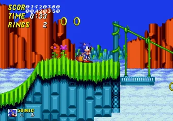 Sonic transforms into objects in Debug Mode on Hill Top level Sonic in Debug Mode on Hill Top level