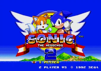 Entering Level Select from the Sonic 2 title screen on SEGA Genesis Sonic the Hedgehog 2 title screen on SEGA Genesis