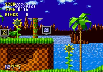 Sonic the Hedgehog - Debug Mode in Action Sonic in Debug Mode