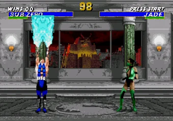 Sub-Zero performing special moves - UMK3 (SEGA Genesis) Sub-Zero performing his Ice Shower move in Ultimate Mortal Kombat 3