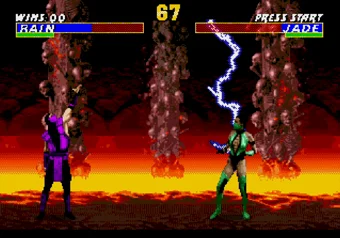 Rain performing special moves - UMK3 (SEGA Genesis) Rain performing his Lighting Grab move in Ultimate Mortal Kombat 3