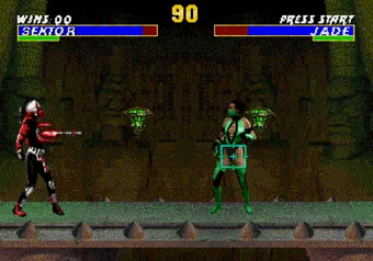 Sektor performing special moves - UMK3 (SEGA Genesis) Sektor performing his Smart Missile move in Ultimate Mortal Kombat 3